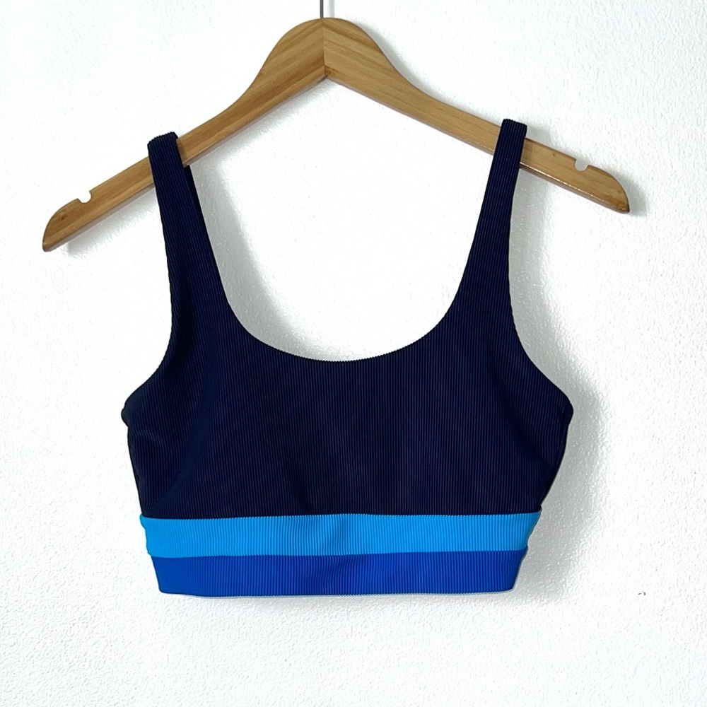 Beach Riot Ribbed Colorblock Bikini Top NWOT - Picture 5 of 7
